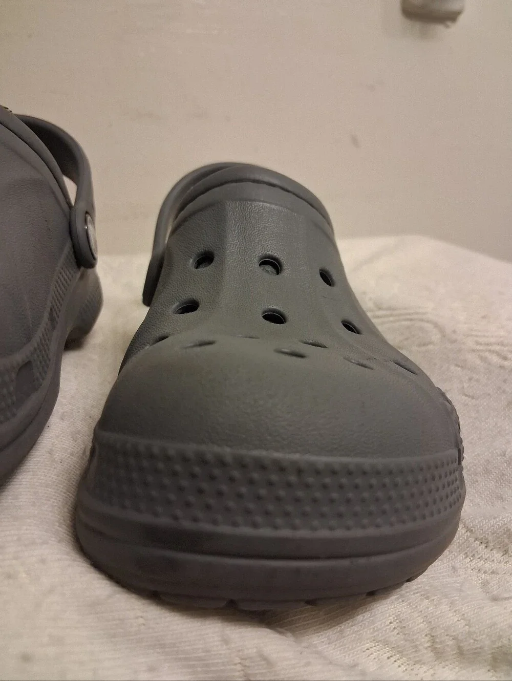 Kids Gray Lined Clog Shoes size C13